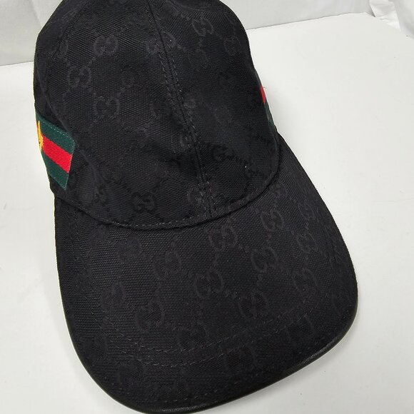 Gucci Original Canvas Baseball Cap/Hat web and bee design. - Picture 3 of 12